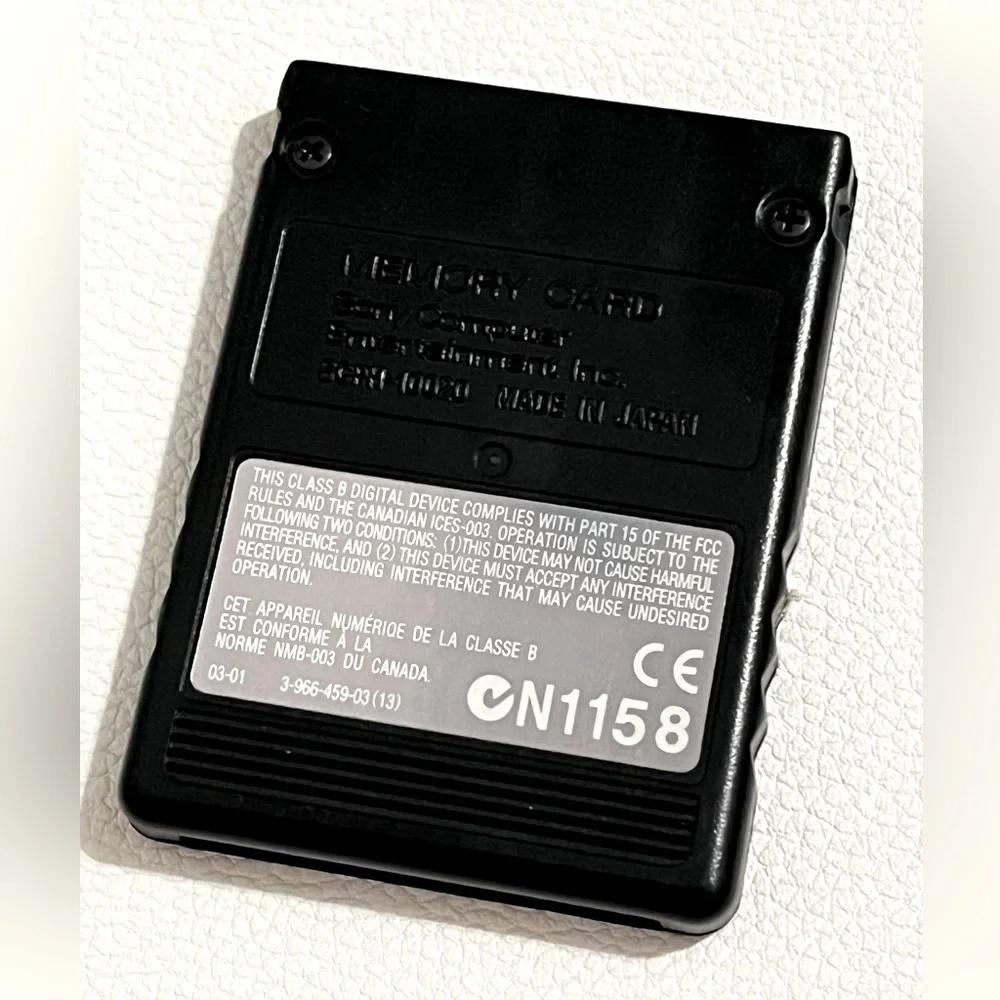 Sony Black PlayStation 2 8MB Memory Card